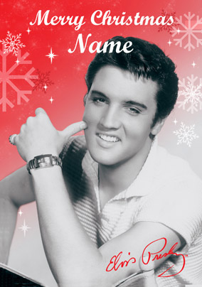 Elvis Presley Merry Christmas Card