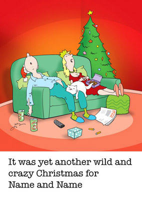 Nutsville - Wild & Crazy Xmas Christmas Card