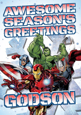 Marvel Avengers Christmas Card - Happy Christmas Agent