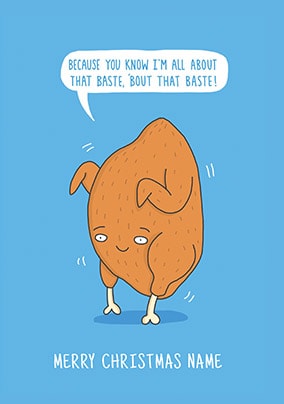All About That Baste Personalised Christmas Card