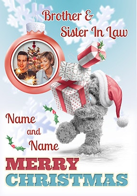 Me To You Brother & Sister-In-Law Photo Christmas Card