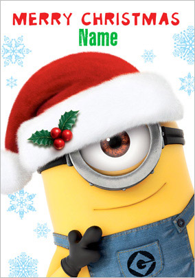 Minion Festive Merry Christmas Card