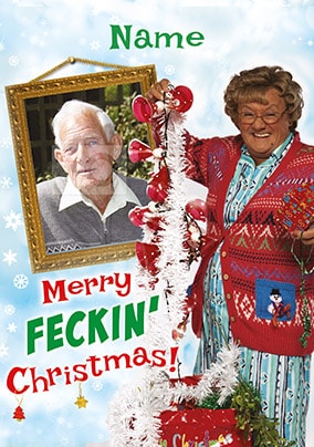 Merry Feckin Christmas Photo Card