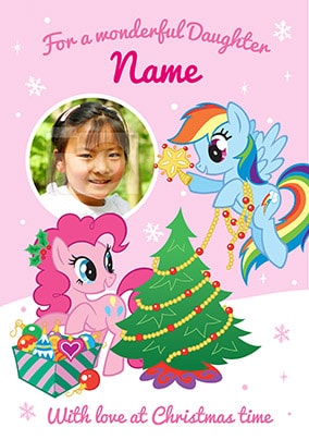 My Little Pony - Daughter Photo Christmas Card