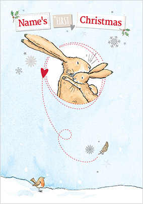 Guess How Much I Love You - First Christmas Personalised Card