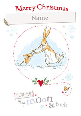 Love You to the Moon and Back Personalised Card