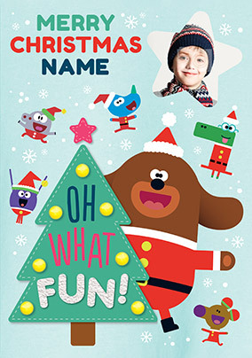 Hey Duggee - Oh What Fun Photo Christmas Card