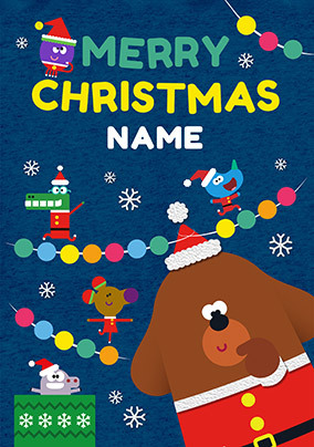 Hey Duggee - Merry Christmas Personalised Card