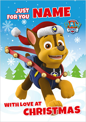 Paw Patrol - Christmas Personalised Card