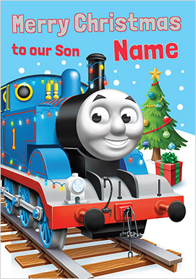 Thomas & Friends - Son Personalised Christmas Card