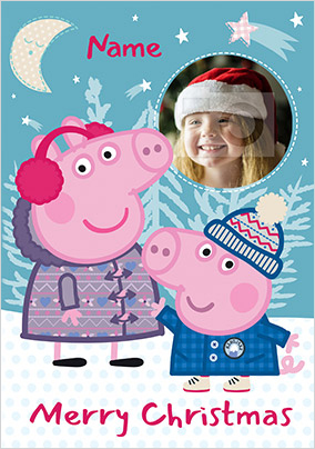Peppa Pig - Merry Christmas Photo Card