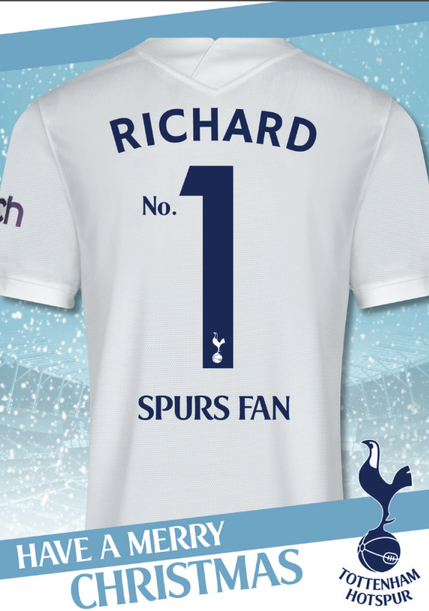 personalised tottenham shirt