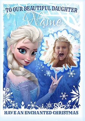 Elsa Christmas Card for Daughter - Disney Frozen
