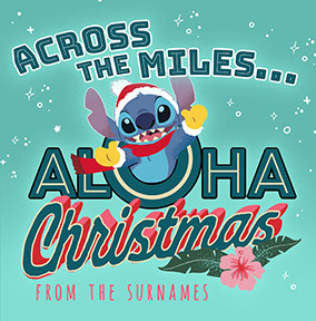 Stitch Across the Miles Personalised Christmas Card