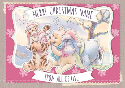Winnie The Pooh - Merry Christmas from All of us