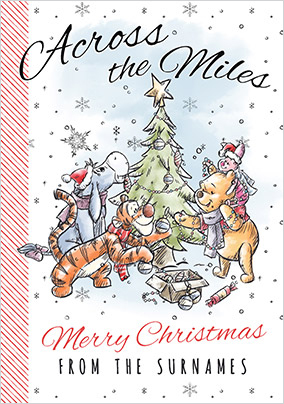 Winnie the Pooh Across the Miles Christmas Card