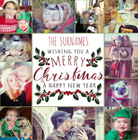 Christmas Card Photo Upload From the Family - Essentials Merry Christmas