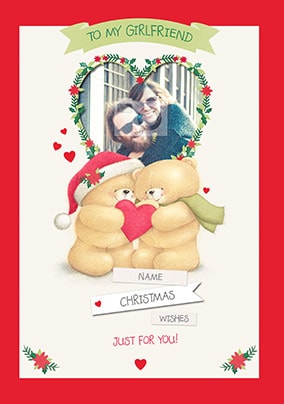 Girlfriend Forever Friends Photo Upload Christmas Card