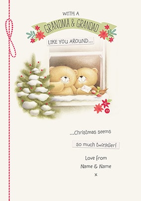 Grandma & Grandad Personalised Christmas Card