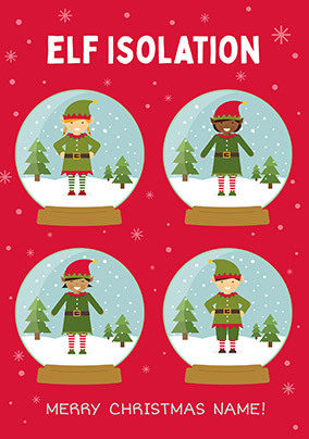 Elf Isolation Personalised Card