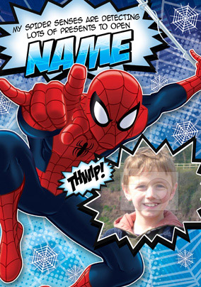 Ultimate Spider-Man Christmas Photo Card
