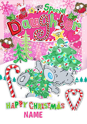 Special Daughter Christmas Card - Me to You Dinky