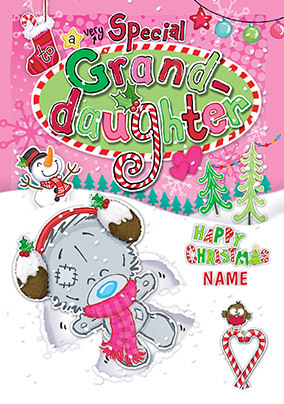 Special Granddaughter Christmas Card - Me to You Dinky