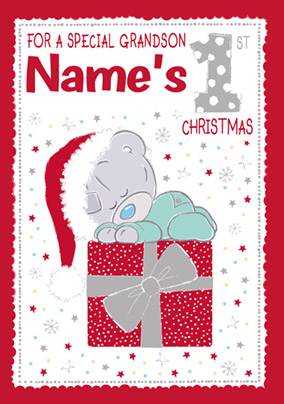 Grandson's First Christmas Card Present - Me to You Tiny Tatty