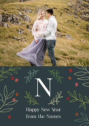 Happy New Year from the Family Photo Card