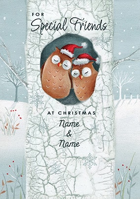 Special Friends Personalised Christmas Card