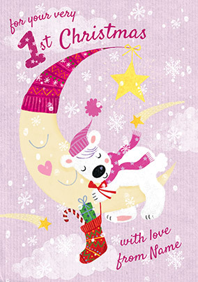Your 1st Christmas Personalised Card