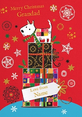 Grandad Personalised Christmas Card