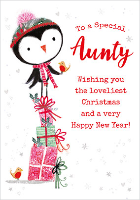 Special Aunty Personalised Christmas Card