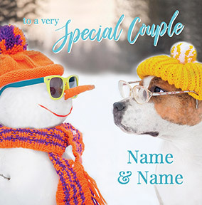 Special Couple at Christmas Personalised Card