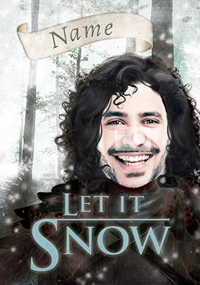 Spoof Photo Upload Christmas Card Let it Snow - Tv Box Sets