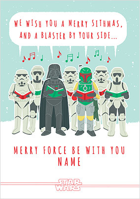 Star Wars Merry Sithmas Personalised Christmas Card