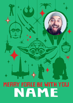 Force Be With You Christmas Card - Star Wars