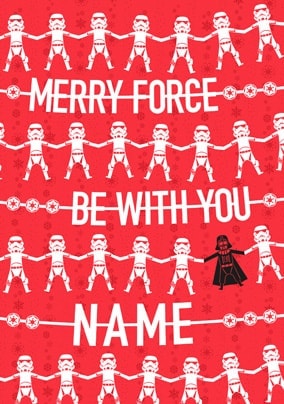 Star Wars Christmas Paper Chain Card
