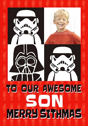 Star Wars Son Christmas Card