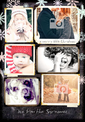 S.W.A.L.K Chalk - Polaroid Multi Photo Christmas Card