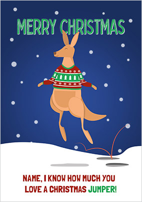 Christmas Jumper Funny Personalised Card