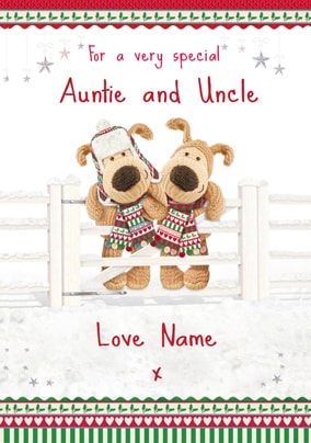 Boofle - Special Auntie and Uncle at Christmas