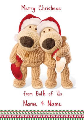 Boofle Christmas Card - From Both of us at Christmas