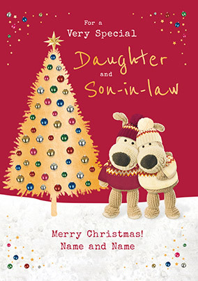 Boofle - Daughter & Son in Law Personalised Christmas Card