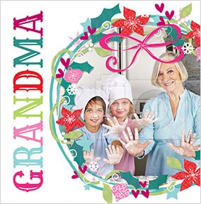 Grandma Photo Christmas Card