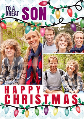 Great Son Multi Photo Christmas Card
