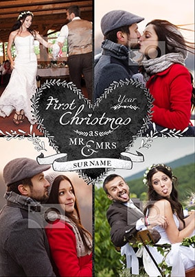 First Christmas as Mr ad Mrs Card
