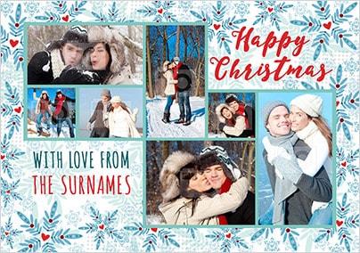 Family Multi Photo Christmas Card