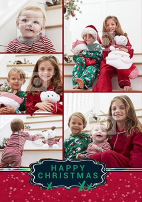 Happy Christmas Multi Photo Card