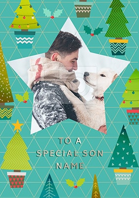Son Star Photo Upload Christmas Card